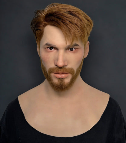 ULTRA REALISTIC FULL HEAD MALE SILICONE MASK FOR COSPLAY, HORROR & HALLOWEEN