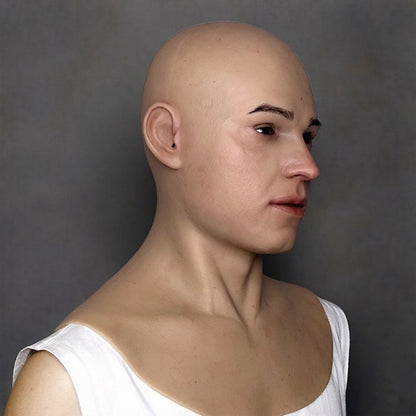 Realistic Silicone Mask – Full Head Male Cosplay Mask