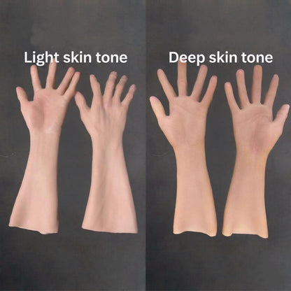 REALISTIC SILICONE ARM GLOVES – FULL ARM FAKE SKIN PROP FOR COSPLAY, FILM & THEATER EFFECTS