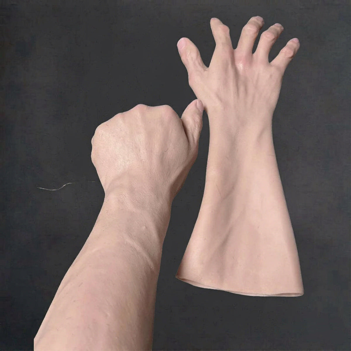 REALISTIC SILICONE ARM GLOVES – FULL ARM FAKE SKIN PROP FOR COSPLAY, FILM & THEATER EFFECTS