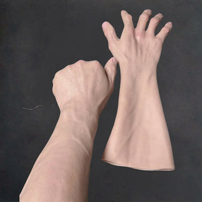 REALISTIC SILICONE ARM GLOVES – FULL ARM FAKE SKIN PROP FOR COSPLAY, FILM & THEATER EFFECTS